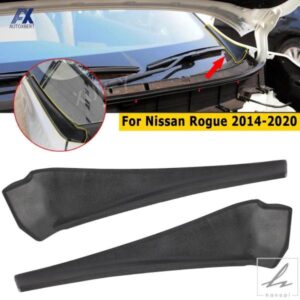 日産 X-TRAIL T32 ROGUE 14-20 66895-4CL0A 66895-4BA1A用 左右フロントガラスワイパーサイドカウルエクステンションカバートリム 2個 部品 カスタムパーツ