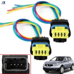 日産 キャシュカイ デュアリス J10 2007 - 2013 リアテールライトランププラグコネクタ配線ハーネスルーム 2009 - 12用 2個 部品 カスタムパーツ