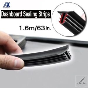 1.6M 自動車ダッシュボードシーリングストリップ ノイズ遮音ゴムストリップ ウェザーストリップ用汎用 自動車アクセサリー カーステッカー 部品 カスタムパ