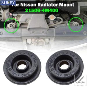日産 エクストレイル T30 T31 T32 ローグ S35 マウントゴム製ラジエーターブッシングマウントブラケット NSB-048 21506-4M400 1ペア部品 カスタムパーツ ア