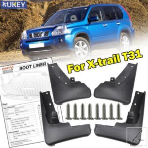 日産 エクストレイル T31 2008-2013 エクストレイル スプラッシュガード マッドフラップ マッドガード フェンダー 2009 - 12 セット モールド車用 マッドフ