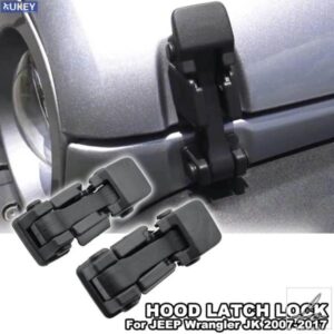 車用ボンネット エンジンカバー ロックキャッチカバー ジープラングラー JK 2007-2018 TJ 1997-2006 アクセサリー フードラッチ カースタイリングトレイ 部