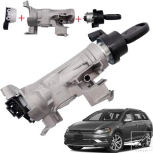 車用ポイントスイッチ スターター ステアリング火ロック バレル バレル＆キー アウディ A3 シュコダ オクタビア VW ゴルフ ジェッタ ゴルフ キャディ トゥー