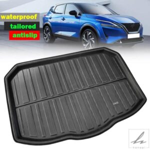 日産 キャシュカイ J12 3 2022 2023 2024 用カートランクライナーマット カーゴトランクフロアトレイカーペット 防水滑り止めカバー アクセサリー部品 カス