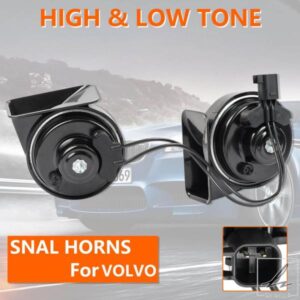 12V 110-125DB 410/510HZ 高低ピッチ カタツムリホーン ラウド接続ワイヤー ボルボ XC90 XC60 XC40 S90 S60 V70 V40 30796897用部品 カスタムパーツ アクセ