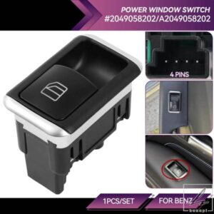 座席側電動パワーマスターウィンドウコントロールリフトスイッチ メルセデスベンツ W204 W212 C E GLKクラス 2049058202 A2049058202 部品 カスタムパーツ