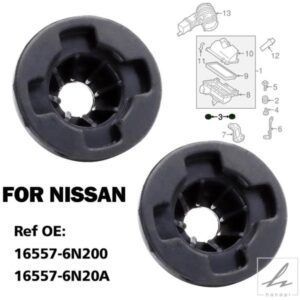 日産 ティアナ キューブ セレナ NV200 プリメーラ ナバラ リヴィナ エアインテーククリーナー フィルターボックス バッファーマウント ゴムグロメット 2個 1