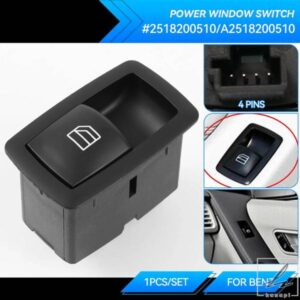 窓スイッチボタン電動コントロールA2518200510メルセデスベンツA B M R GLクラスW251 W169 W245 X164 W164 2518200510に適合部品 カスタムパーツ アクセサリ