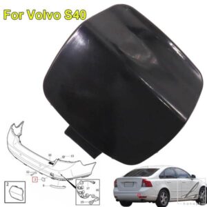 車用リアバンパーグリル 牽引フック アイキャップカバー VOLVO S40 2008 - 13 OE# 39886337 車交換用 部品 カスタムパーツ アクセサリー