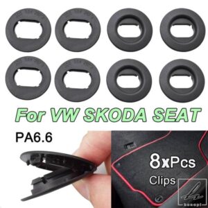 車用フロアマットファスナークリップ カーペットオーバルクランプ VW EOS JETTA GLI GOLF PASSAT NEW BEETLE TOUAREG SEAT用 SKODA用 部品 カスタムパーツ