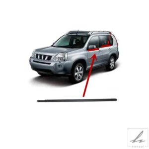 日産 X-TRAIL T31 2008-2013 80821-1DA0A ガラスプロテクター ウィンドウガラス ウェザーストリップ用 外側窓用ゴムシール 1個 部品 カスタムパーツ
