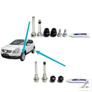 日産 QASHQAI 2008-2016 J10 キャリパーガイドピンネジ ディスクドラムシリンダーリペア フロントリアブレーキキット 1ホイール1セット 部品 カスタムパーツ