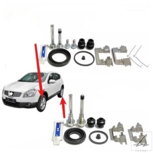 日産 QASHQAI 2008-2016 J10 キャリパーガイドピンネジ ディスクドラムシリンダーリペア フロントリアブレーキキット 1ホイール1セット 部品 カスタムパーツ