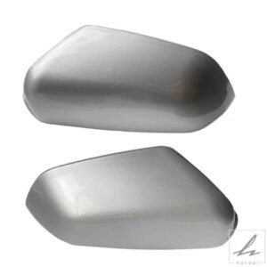 1/2PCS シルバー外装リアビューミラーシェルカバー VW クロスポロ 4 9N 2006-2011 シュコダ オクタビア 2 A5 1Z0857538A 1Z0857537A用 部品 カスタムパーツ