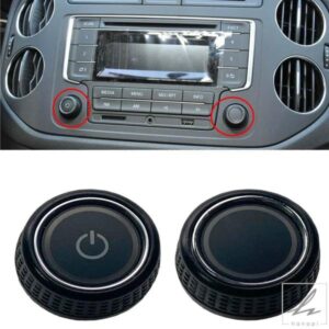 1/2PCS インテリア RSN315 ラジオ CD GPS ディスプレイ画面スイッチボタンノブ VW TIGUAN 1 5N PASSAT B7 SHARAN SCIROCCO JETTA 6 A6用 部品 カスタムパー
