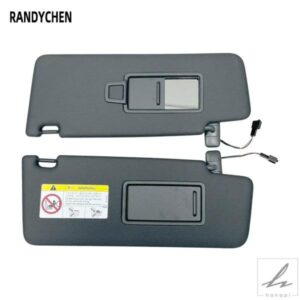 1/2PCS ブラック インテリアサンバイザーミラー ワイヤー付き VW TIGUAN MK2 AD R-LINE TOURAN 5T ID.4 SKODA KODIAQ RS 5TA857551用 部品 カスタムパーツ