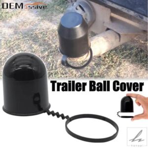 汎用 50MM 牽引バーキャップ ブラック キャラバン トレーラー 牽引ヒッチ 牽引ボールカバー カーアクセサリー 落下防止 部品 カスタムパーツ アクセサリー