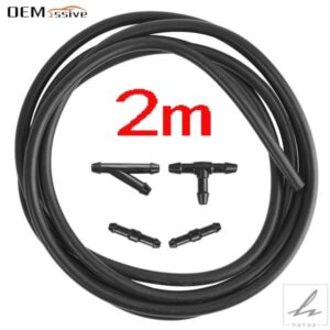 汎用 5個/セット DIY 自動車ワイパーブレード フロントガラスウォッシャーホース パイプ 2メートル 自動車用ブレード カーアクセサリー スタイリング 部品