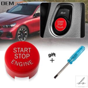 車エンジンスタートストップスイッチボタン交換カバー+ツール BMW F20 F21 F22 F23 F30 F31 F32 F33 F10 F11 F12 F13 F01 F02 X1 X3用 部品 カスタムパーツ