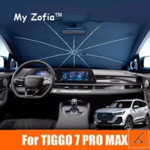 新型TIGGO 7 PRO MAX 2024 2025用 車用フロントガラスサンシェード 折りたたみ傘 フロント断熱アクセサリー 部品 カスタムパーツ アクセサリー