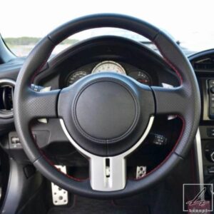 編み込みカーステアリングホイールカバー ラップ 滑り止め人工革 トヨタ86GT86 スバルBRZ サイオンFR-S FRS用 カーアクセサリー 部品 カスタムパーツ