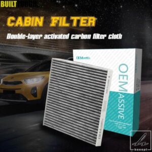 車用花粉除去キャビンエアコンフィルター 活性炭 68223044AA ジープ チェロキー KL 2013 - 19用 部品 カスタムパーツ アクセサリー