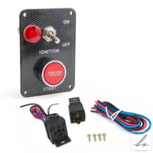 車アクセサリー 12V LED トグルイグニッションスイッチパネル エンジンスタートプッシュボタンセット 12Vパワースピードレーシングカー用汎用 部品 カスタム