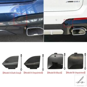 車用リアバンパー牽引フックカバーキャップアクセサリー ブラック BMW X3 Mシリーズ G01 Mスポーツ 2018-2024 51128064834 51125A45EE2 部品 カスタムパーツ