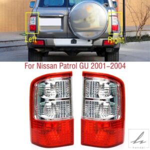 日産パトロール GU 2001 - 04 車用 リアバンパー テールライト ブレーキ ストップ リバース ランプ テールライト テールランプ バルブ無 部品 カスタムパー