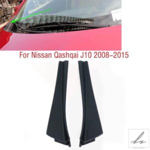 日産 キャシュカイ J10 2008 - 15 フロントガラスラップコーナートリムワイパーサイドトリムカバー蓋 2個 部品 カスタムパーツ アクセサリー