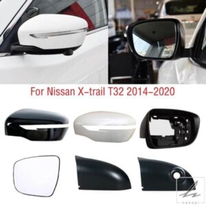 日産エクストレイル XTRAIL T32 2014-2020 サイドミラーアンダーカバーフレーム バックミラー ウィンカーライト ランプレンズ ガラス 部品 カスタムパーツ