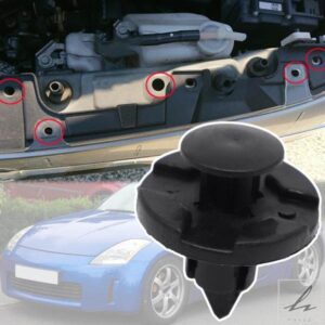 日産 350Z Z33 370Z 2002 - 2014 フェアレディZ 車用バンパーホイールアーチトリムクリップライニングライナーマッドフラップガードリベット交換用 部品 カ