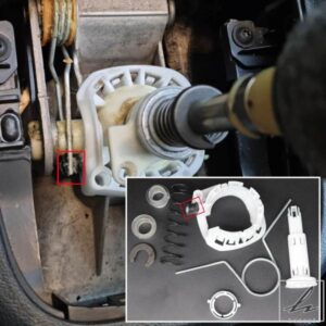車アップグレードブッシュフィックスギアシフトベアリングシェルシフターギアボックスレバーロッドスプリングキット AUDI A1 8X1 8XK 8XA 8XF 2010 2012 - 2