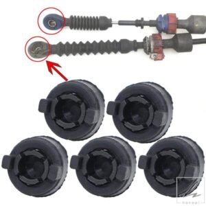 日産 QASHQAI+2 J10 ギアシフトレバーコントロールケーブルリンケージエンドグロメットクリップ 2006 - 10 用 ピボットブッシングキット 5個 部品 カスタム