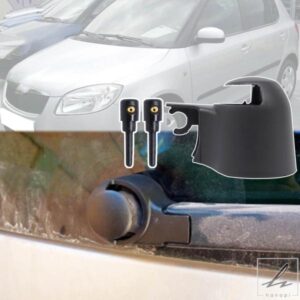車用リアウインドシールド ワイパーアーム ロッカーボルト カバーキャップ ウォッシャー ジェットノズル アクセサリー シュコダ ファビア コンビ 6Y2 2007 -