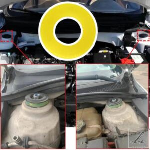 車用フロントフードストラットトップラバーマウントタワー汎用衝撃吸収パッドブッシングプロテクターダンピングバッファークッションマットカバー 部品 カス