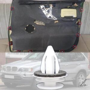 10個 左右ドアカードパネル フェイシアライニングクリップ インナートリムアクセサリー 51410407984 BMW X5 E53 2000 - 03 - 2006用 部品 カスタムパーツ