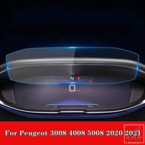 車用液晶パネル強化ガラスフィルム オートインテリアステッカー 傷防止フィルム プジョー 3008 4008 5008 2020 2021用 部品 カスタムパーツ アクセサリー