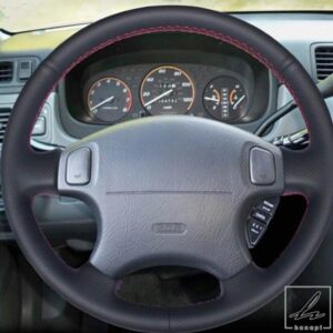 高級ソフトフェイクレザー製ステアリングホイールカバーホンダ アキュラ CL 1998-2003 CRV CR-V アコード 6 オデッセイ プレリュード シビック 1996-2002 用