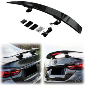 汎用インテリジェント電動リフトスポイラーLEDライトトランクウィングリップABSカーボンハッチバック＆セダン用車カスタム 部品 カスタムパーツ