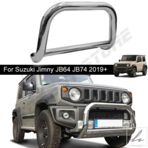 車用フロントバンパー ブルバー フロントバンパーガード ウインチなし スズキ ジムニー JB74 JB64 2019 - 23用 部品 カスタムパーツ アクセサリー