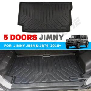 新型ジムニー 5ドア トランクマット TPE スズキ ジムニー JB64 JB64W JB74W JB74 2023 2024 カーゴライナー リアトランク ブートマット パッド 部品 カスタ