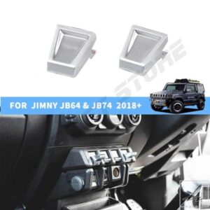 窓リフトスイッチボタン拡張装飾カバーステッカー2枚/4枚 スズキジムニー JB64 JB74 JB64W JB74W 2019-2025用 部品 カスタムパーツ アクセサリー