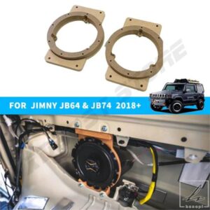 車用スピーカースペーサー 木製スピーカーブラケットマウント オートオーディオホーンリフィットリング マットマウント スズキジムニー JB64 JB74 2019-2023