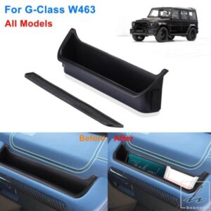 車助手席側収納ボックスホルダーアームレストオーガナイザー メルセデスベンツ Gクラス W463用 インテリア オートアクセサリー ドロップ 部品 カスタムパー