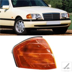 車用ミラーコーナーライト シェルウィンカー LEDランプ アンバー/クリア 左/右 2028261143 メルセデスベンツ Cクラス W202 1994-2000用 部品 カスタムパーツ