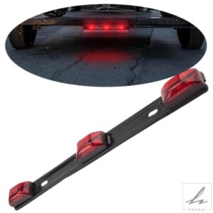 12V車とトラック1個の赤色光9LEDロングテールライトブレーキウィンカーストリップアクセサリー 部品 カスタムパーツ アクセサリー