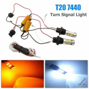 1156 BAU15S 超高輝度 LED デュアルカラー アンバーホワイト スイッチバック LED 車用ウィンカーライトバルブ 2個 部品 カスタムパーツ アクセサリー