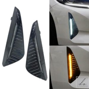 日産シルフィ 2023 2024年式用 LEDデイタイムランニングライト DRL イエローウィンカーランプ交換用 1ペア カーアクセサリー 部品 カスタムパーツ