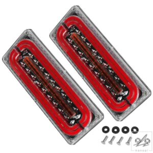 12.995.11インチ 2個 LEDリアライト 24Vトラックトラックトレーラー用 ブレーキインジケーターランプ 部品 カスタムパーツ アクセサリー